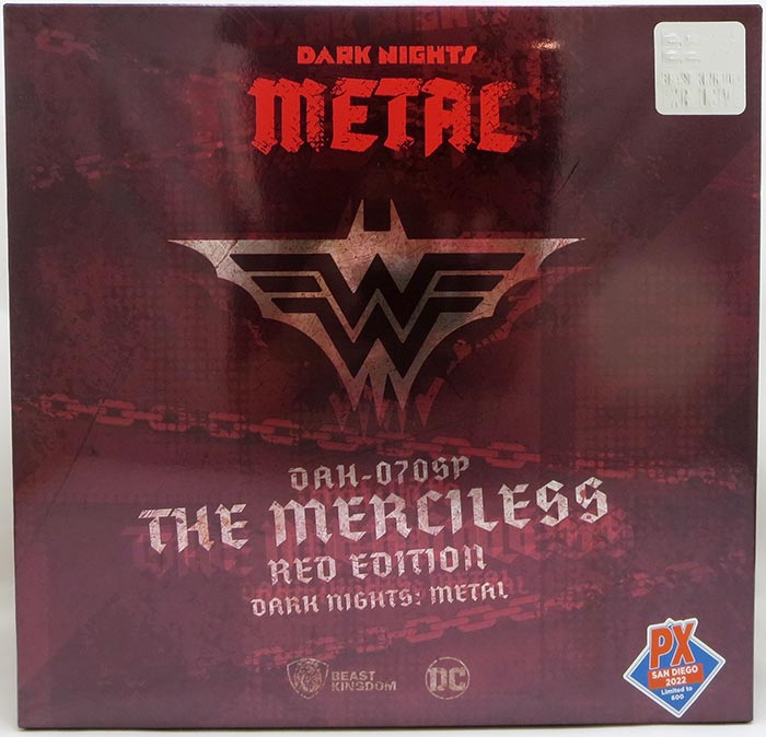 DC Dark Nights Metal DAH 7 Inch Action Figure SDCC Exclusive - Batman The Merciless Special Red Edition
