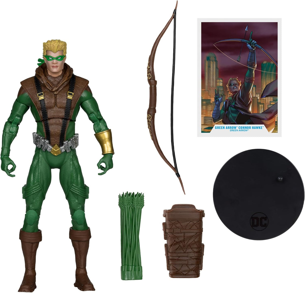 DC Multiverse 7 Inch Action Figure Exclusive - Green Arrow Connor Hawke Gold Label