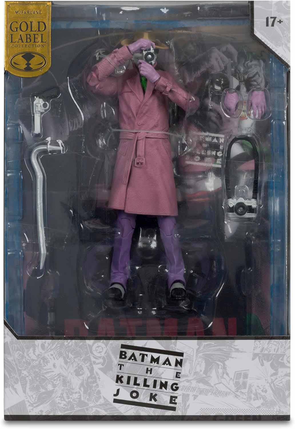 DC Multiverse The Killing Joke 7 Inch Action Figure Cover Recreation Exclusive - The Joker Gold Label