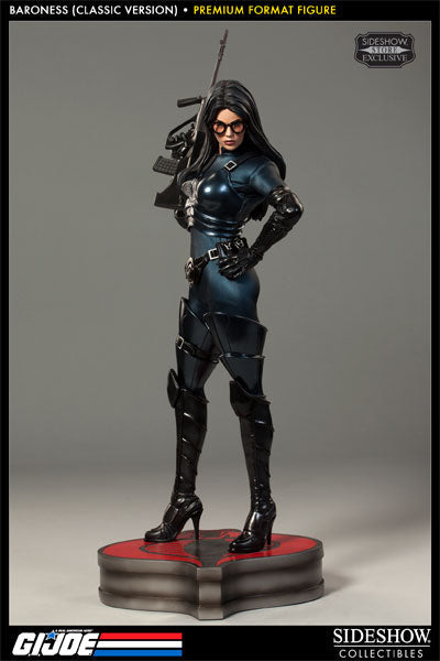 G.I. Joe 25 Inch Statue Figure Premium Format - Baroness Classic Version Blue Costume Sideshow