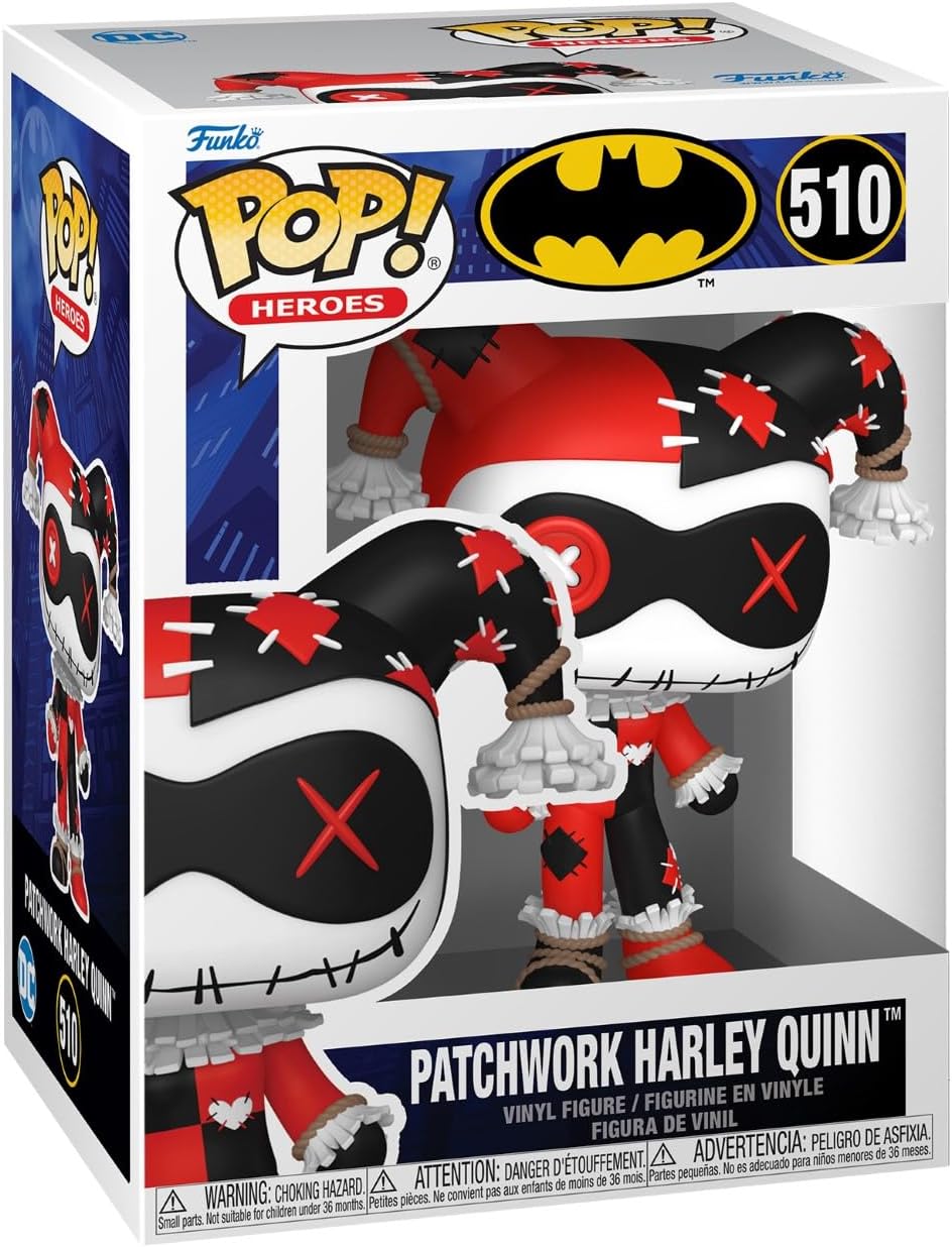 Pop DC Heroes Batman 3.75 Inch Action Figure - Patchwork Harley Quinn #510