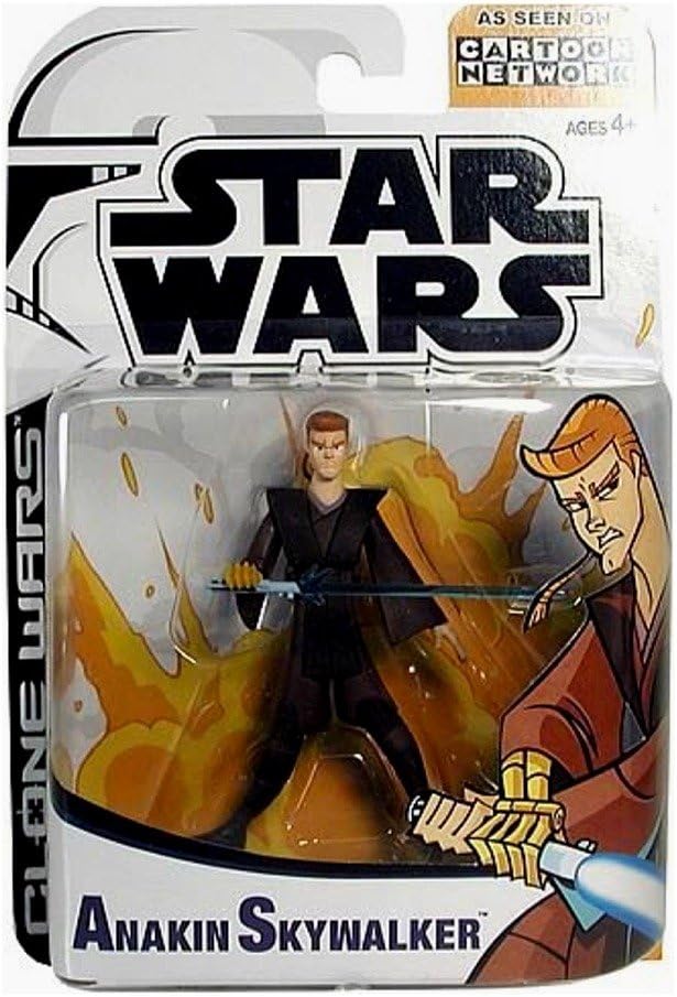 Star Wars The Clone Wars 3.75 Inch Action Figure Cartoon Network - Anakin Skywalker