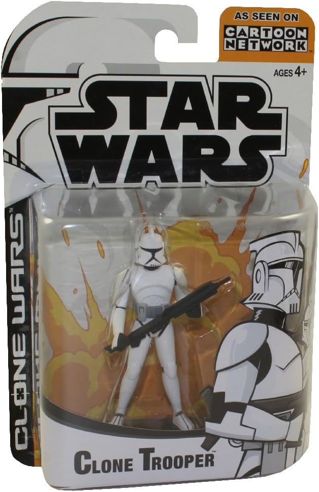 Star Wars The Clone Wars 3.75 Inch Action Figure Cartoon Network - Clone Trooper