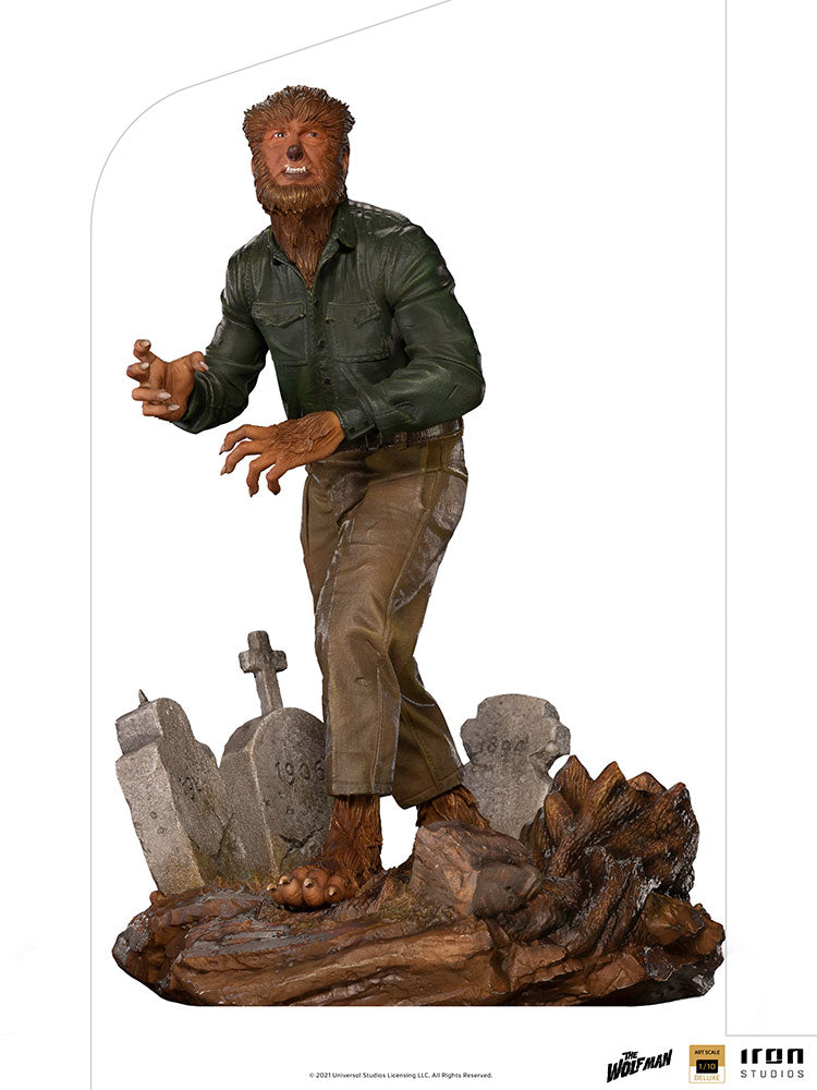 Universal Monsters Movie Art Scale 1:10 8 Inch Statue Figure - Wolf Man Deluxe Iron Studios 909709