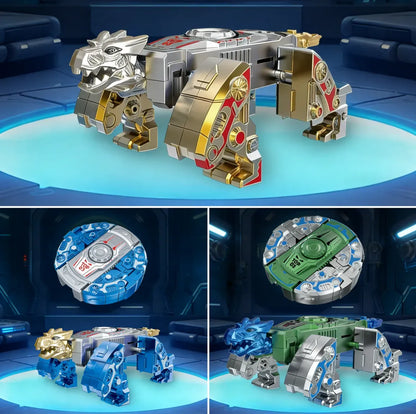 🤖🦖Transformable Finger Spinner: Mech & Dinosaur Dual Editions!