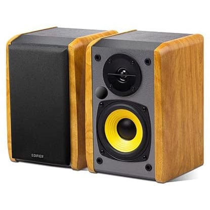 Edifier R1010BT - 4" Powered Bluetooth Wireless Multimedia Studio Monitor Speakers (Pair) 24 Watts RMS - Wood [Tech & Turntables]