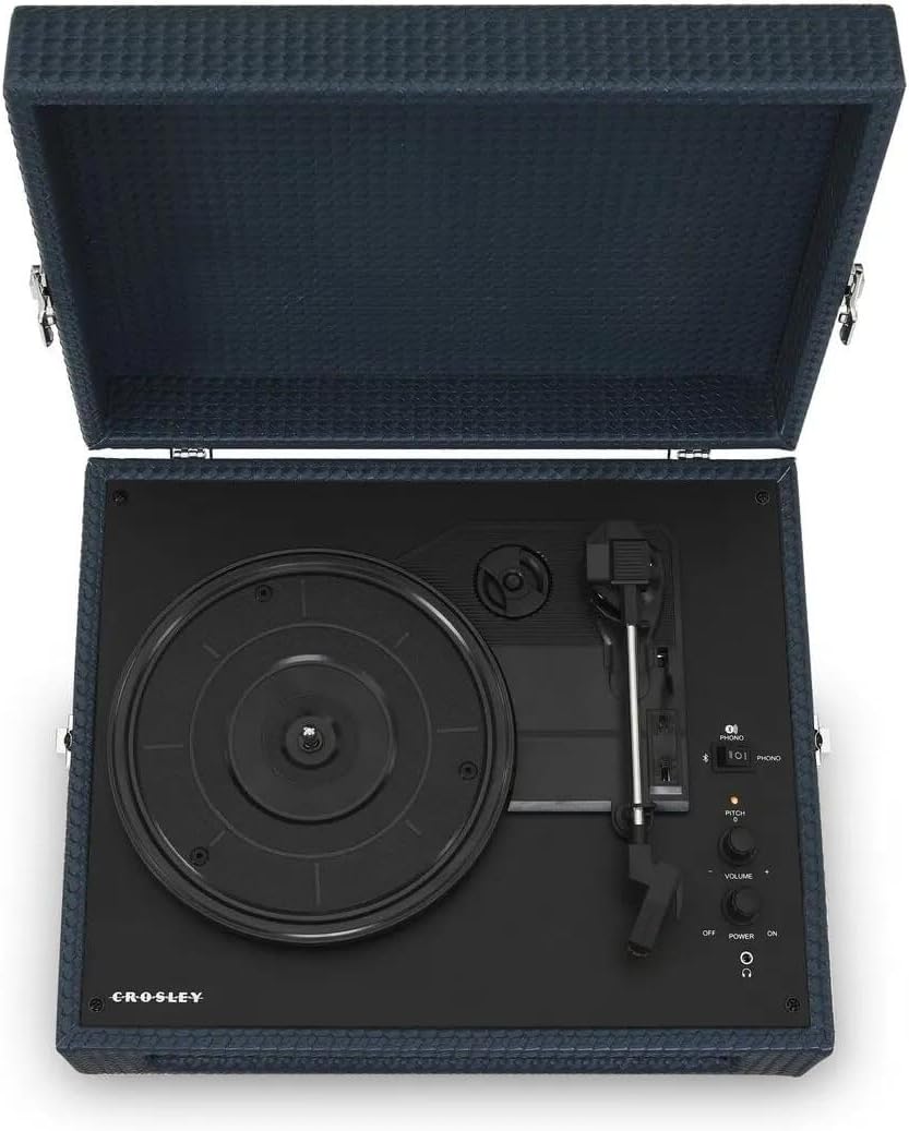 Crosley Voyager Portable Bluetooth Turntable - Navy [Tech & Turntables]
