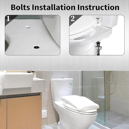 Heavy Duty Toilet Seat Fastener Bolt kit(A Set of 4 Pcs)