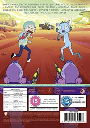 RICK & MORTY: The Complete Fourth Season DVD [Boxsets]