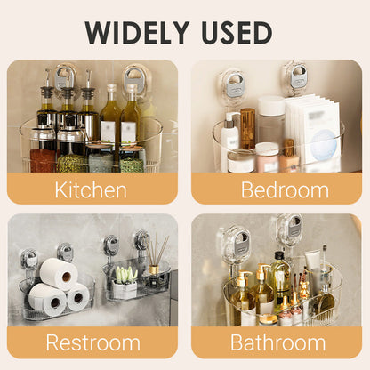 🔥Suction Cup Storage Rack with Drain Hole
