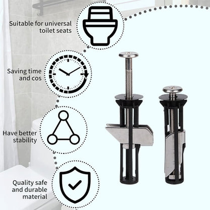 Heavy Duty Toilet Seat Fastener Bolt kit(A Set of 4 Pcs)