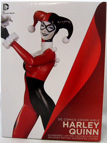 DC Comics Cover Girls 8 Inch Statue Figure - Classic Harley Quinn 2nd Edition