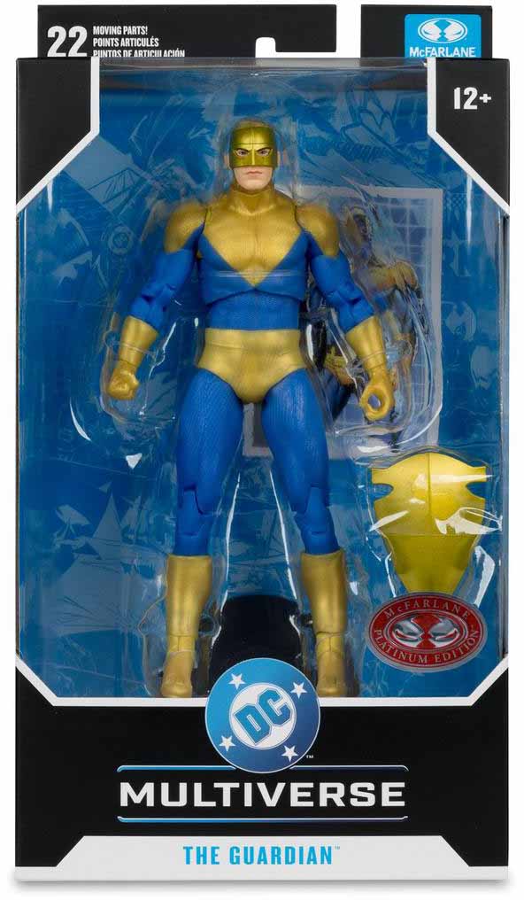 DC Multiverse Action Comics 6 Inch Action Figure Exclusive - The Guardian Red Platinum