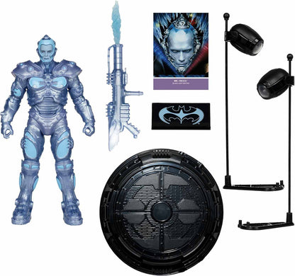 DC Multiverse Batman and Robin 7 Inch Action Figure Exclusive - Mr Freeze Black Light Edition Gold Label