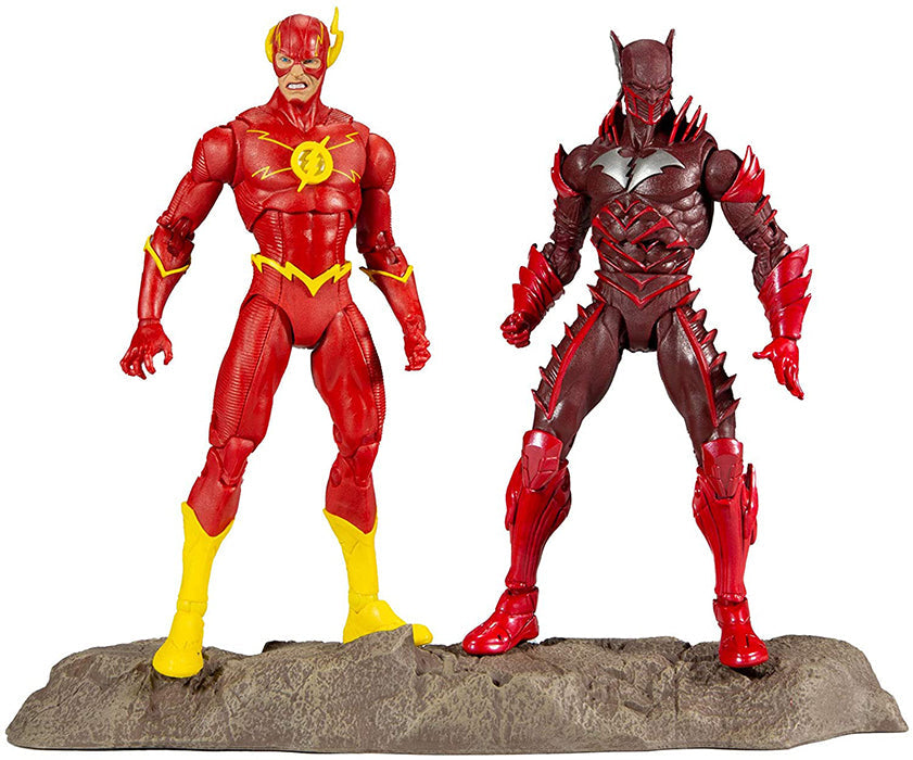 DC Multiverse DC Comics 6 Inch Action Figure 2-Pack Exclusive - Batman (Red Death) and The Flash