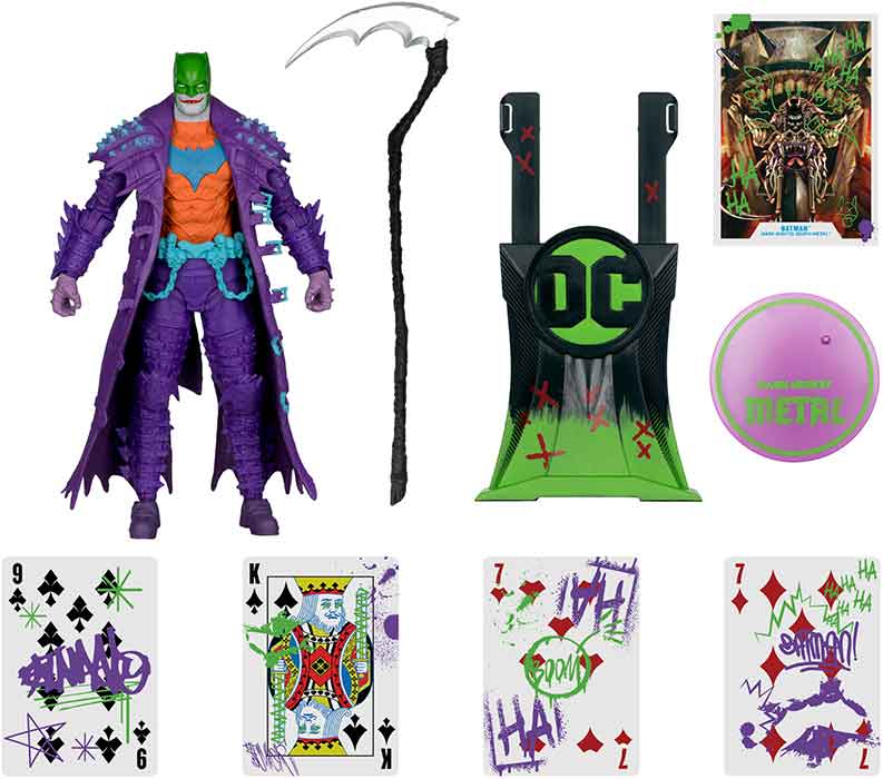 DC Multiverse Dark Knights Death Metal 7 Inch Action Figure Exclusive - Jokerized Batman Gold Label