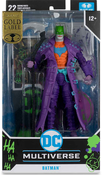 DC Multiverse Dark Knights Death Metal 7 Inch Action Figure Exclusive - Jokerized Batman Gold Label