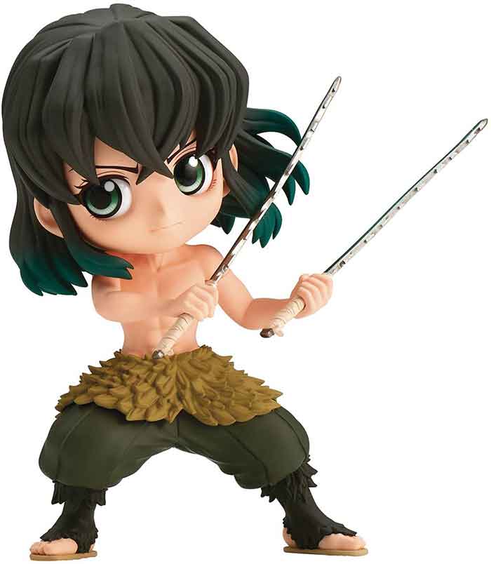 Demon Slayer Kimetsu No Yaiba 5 Inch Static Figure Q-Posket - Inosuke Hashibira Version B