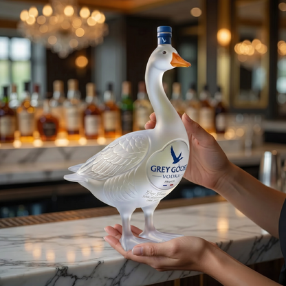 Grey Goose 30th Anniversary 3D Sculpted Vodka Bottle