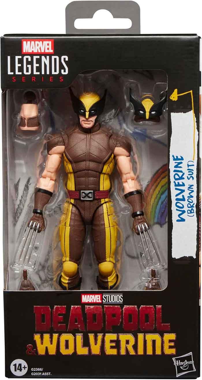 Marvel Legends Deadpool & Wolverine 6 Inch Action Figure Wave 3 - Brown Suit Wolverine