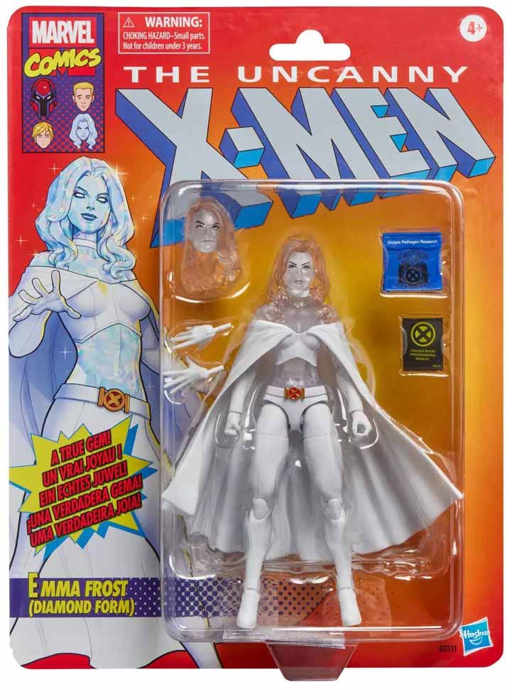Marvel Legends Retro 6 Inch Action Figure X-Men Exclusive - Emma Frost Diamond Form