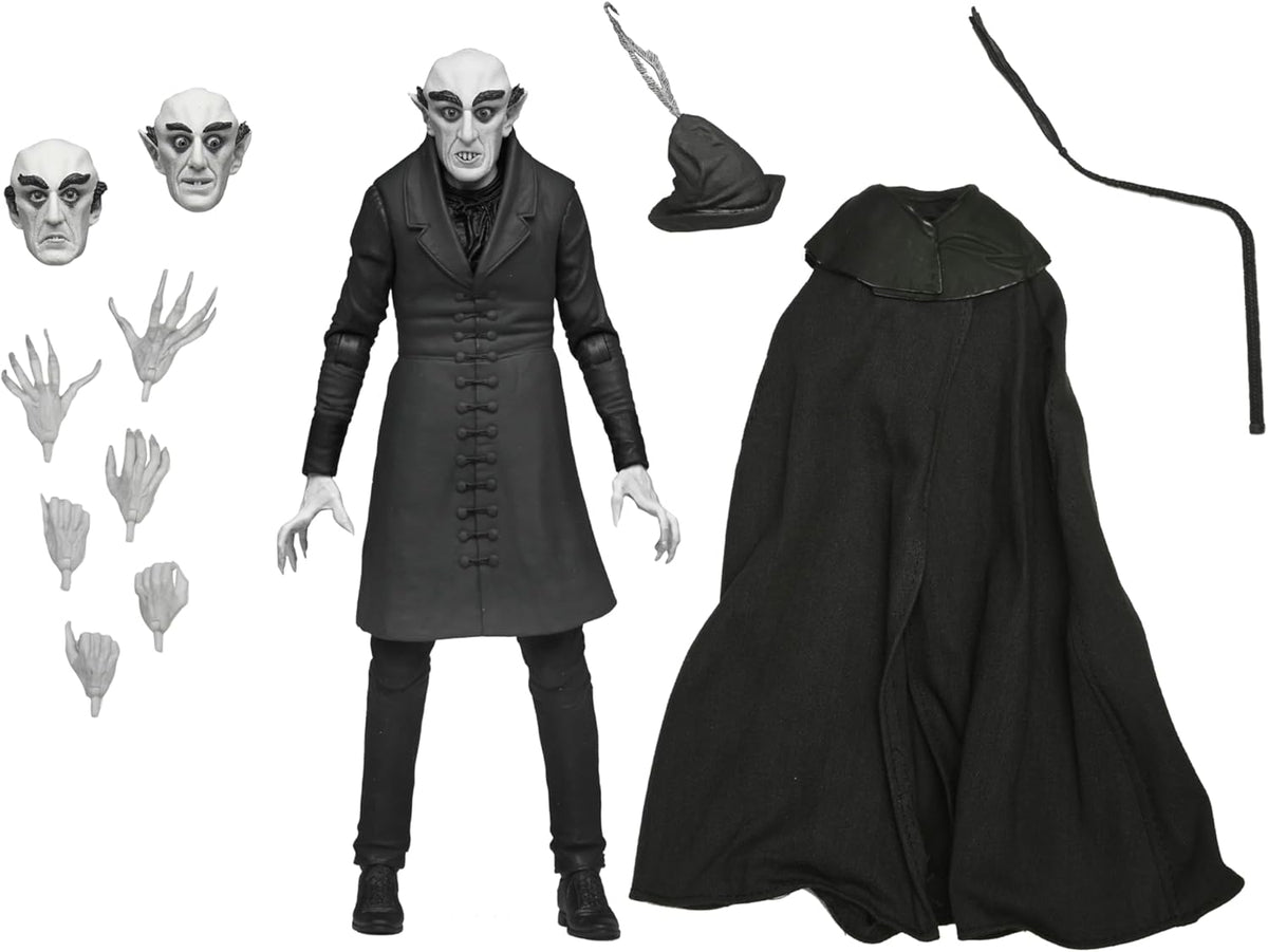 Nosferatu 7 Inch Action Figure Ultimate - Count Orlok Black & White