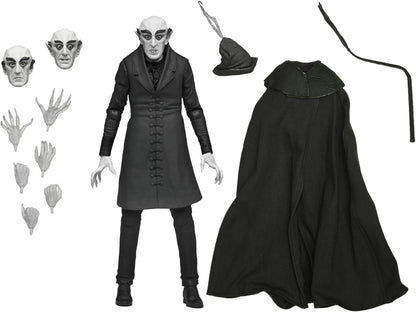 Nosferatu 7 Inch Action Figure Ultimate - Count Orlok Black & White
