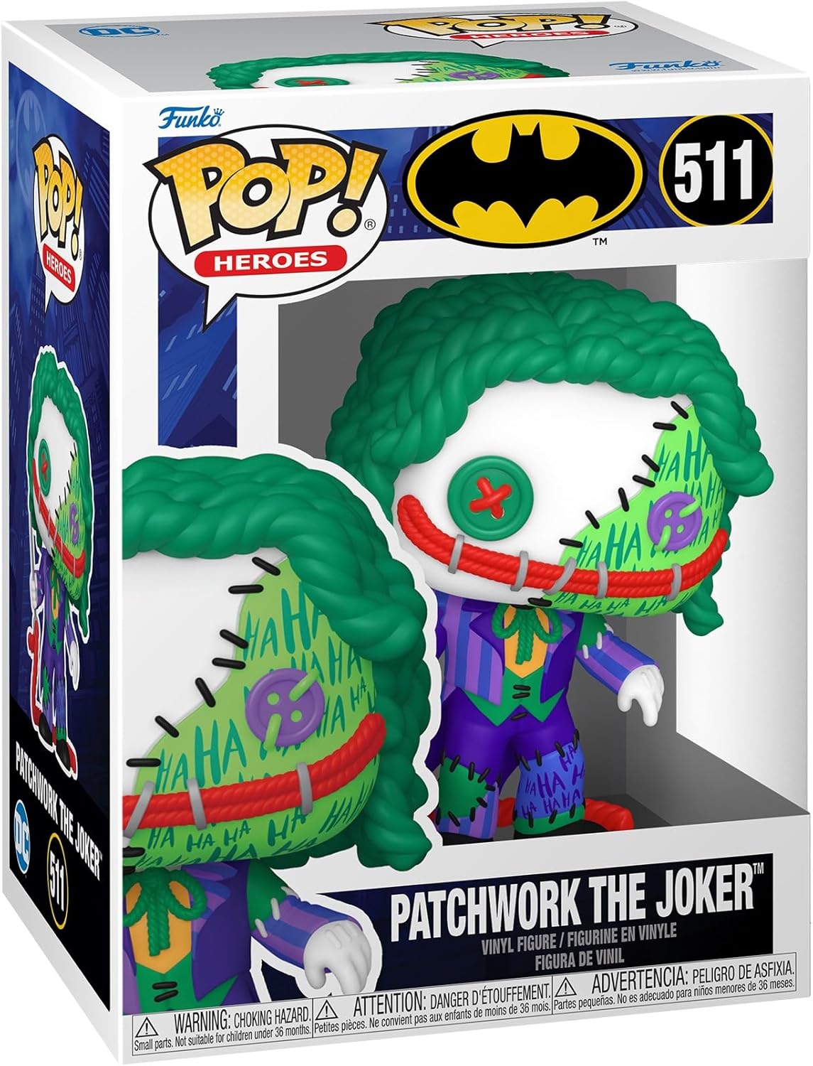 Pop DC Heroes Batman 3.75 Inch Action Figure - Patchwork The Joker #511