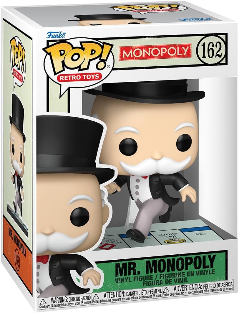 Pop Retro Toys Monopoly 3.75 Inch Action Figure - Mr. Monopoly #162