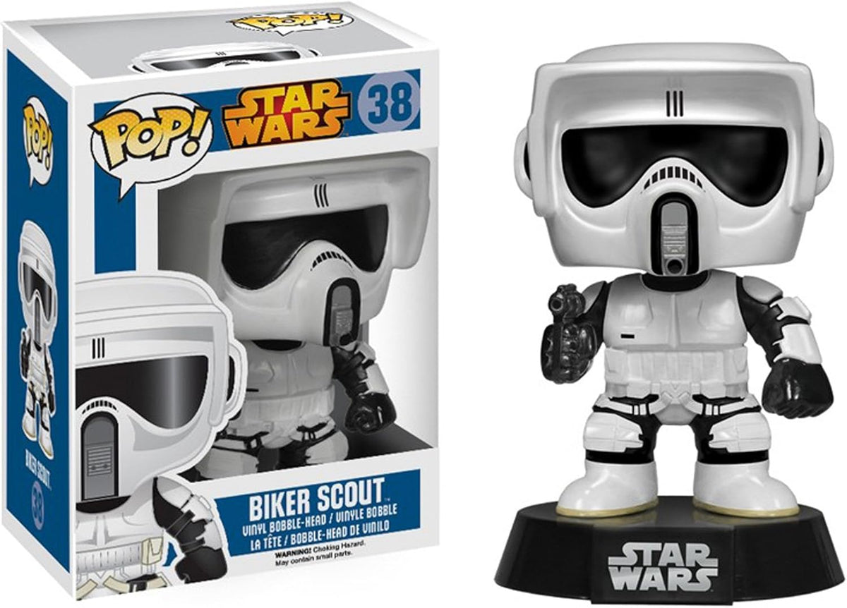 Pop Star Wars 3.75 Inch Action Figure - Biker Scout #38
