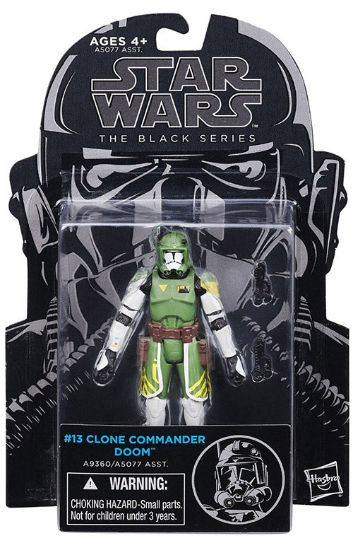 Star Wars Black 3.75 Inch Action Figure (2015 Wave 1) - Clone Commander Doom #13 (Clone Wars)
