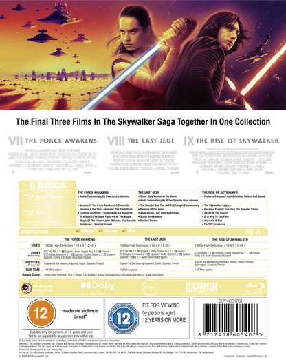 Star Wars Trilogy: Episode VII VIII IX [Blu-ray]