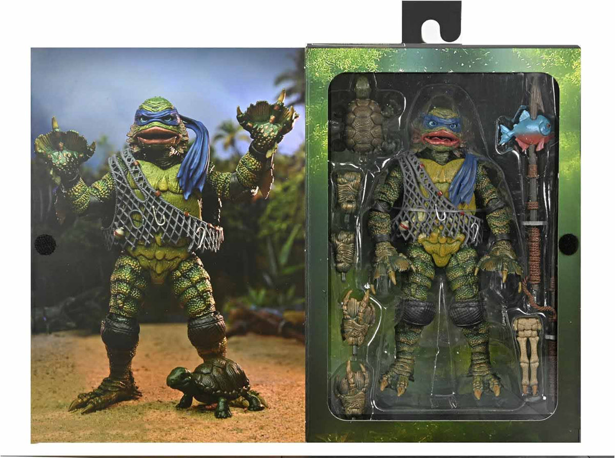 Teenage Mutant Ninja Turtles Universal Monsters 7 Inch Action Figure Ultimate - Leonardo as The Creature